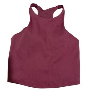 All in Motion Women's Mauve Ribbed Active Crop - Size S